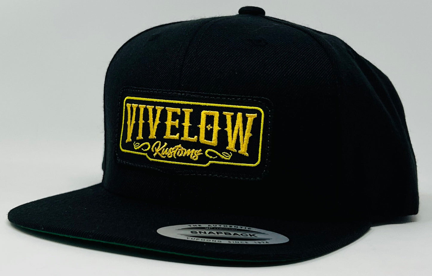 Premium Wool-Blended Snapback Black Gold Patch